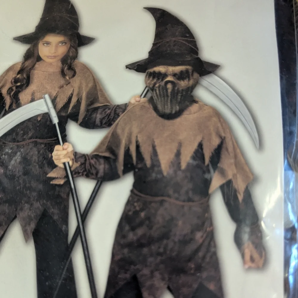 Celebrate Corn Goblin Costume  S 6/7 Brown Halloween